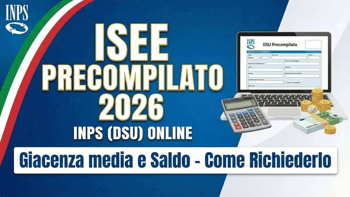 ISEE Precompilato 2026 INPS (DSU) Online